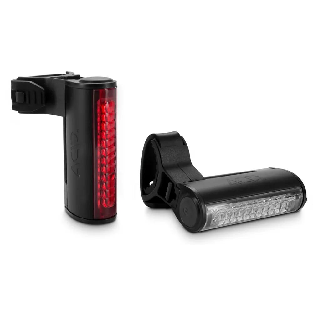 uPRISE Bikes Cube Acid HPA LED Light Set - Black | Price match, 365 day return s, 18-Month Warranty, Finance Available & Free UK Delivery