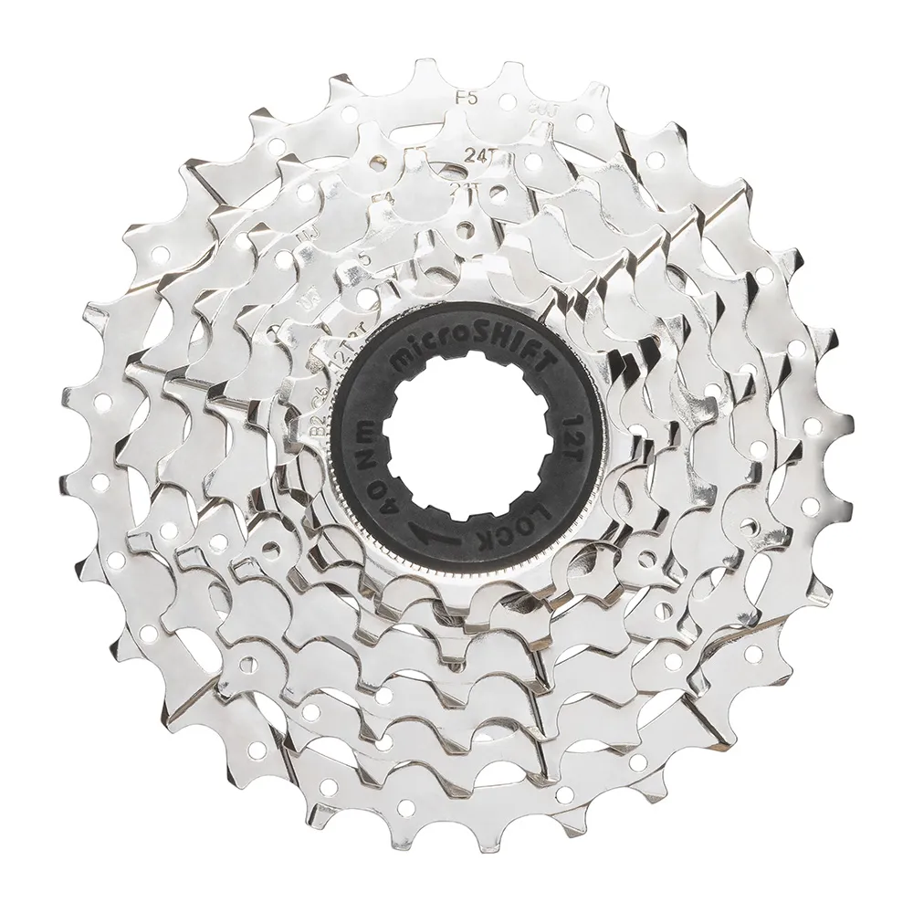 uPRISE Bikes Microshift CS-H072 H-Series 7 Speed Cassette HG Splines - Silver | Price match, 365 day returns, 18-Month Warranty, Finance Available & Free UK Delivery