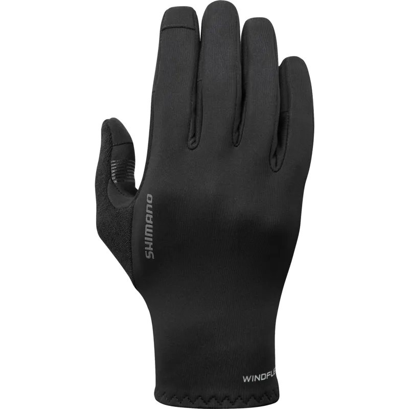 Shimano Windflex Race Long Finger Gloves - Black