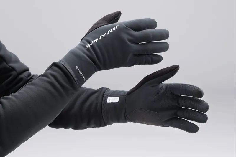 Shimano S-Phyre Thermal Windproof Long Finger Gloves - Black-5