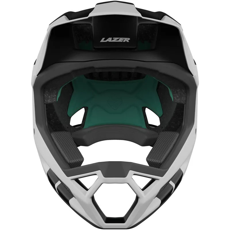 Lazer Cage KinetiCore Full Face MTB Helmet - Matt White/Black-2