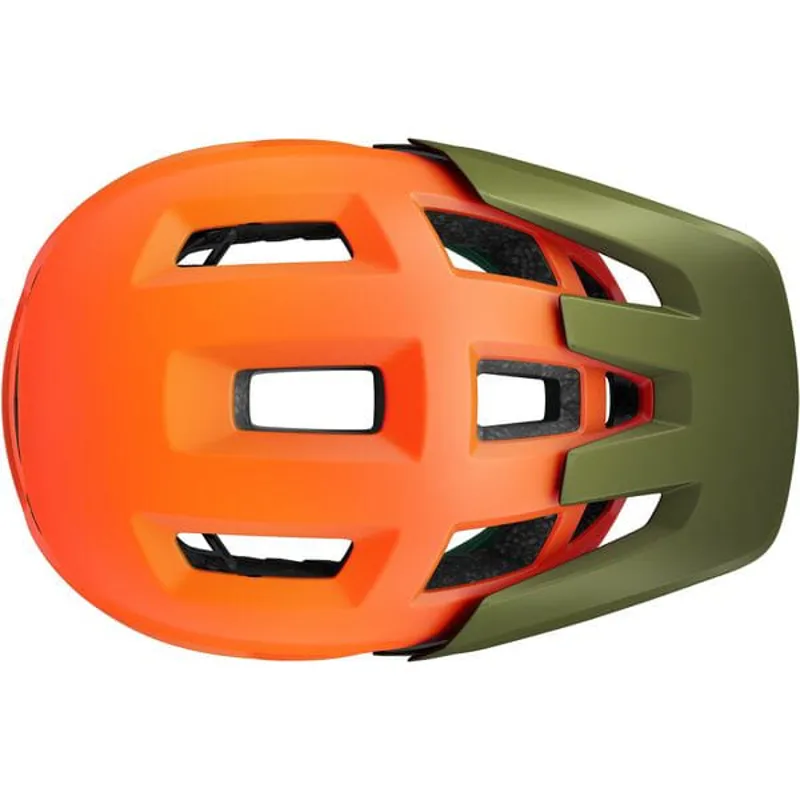 Lazer Coyote KinetiCore MTB Helmet - Matt Orange/Green-3