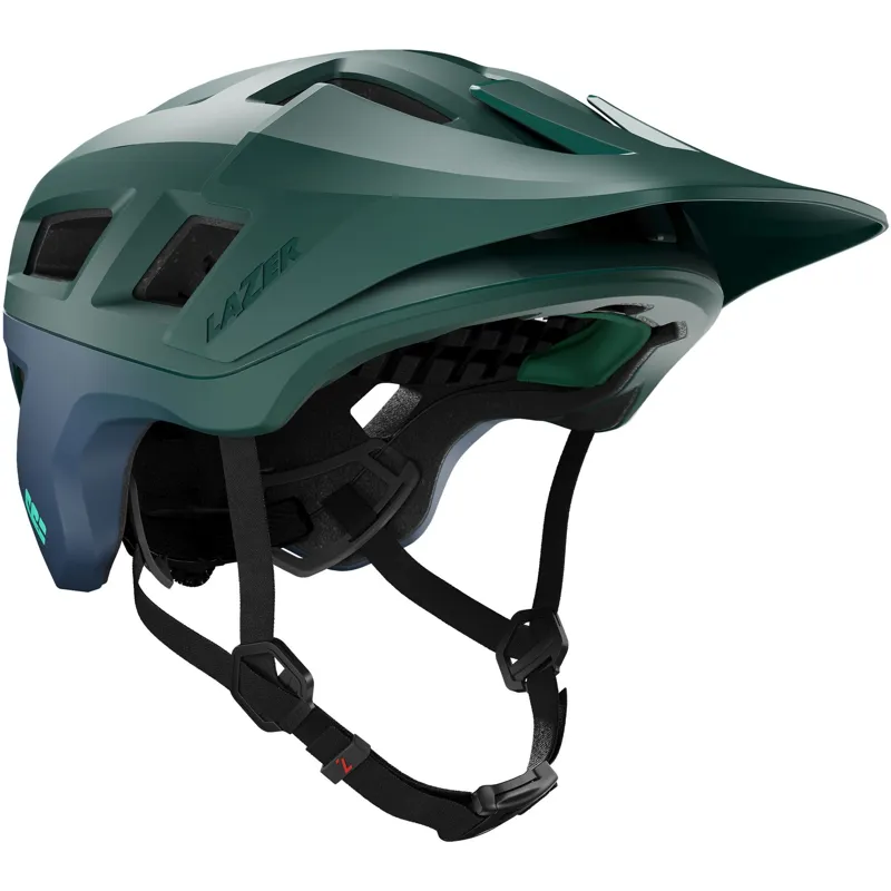 Lazer Coyote KinetiCore MTB Helmet - Green/Blue-1