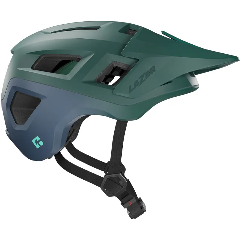 Lazer Coyote KinetiCore MTB Helmet - Green/Blue