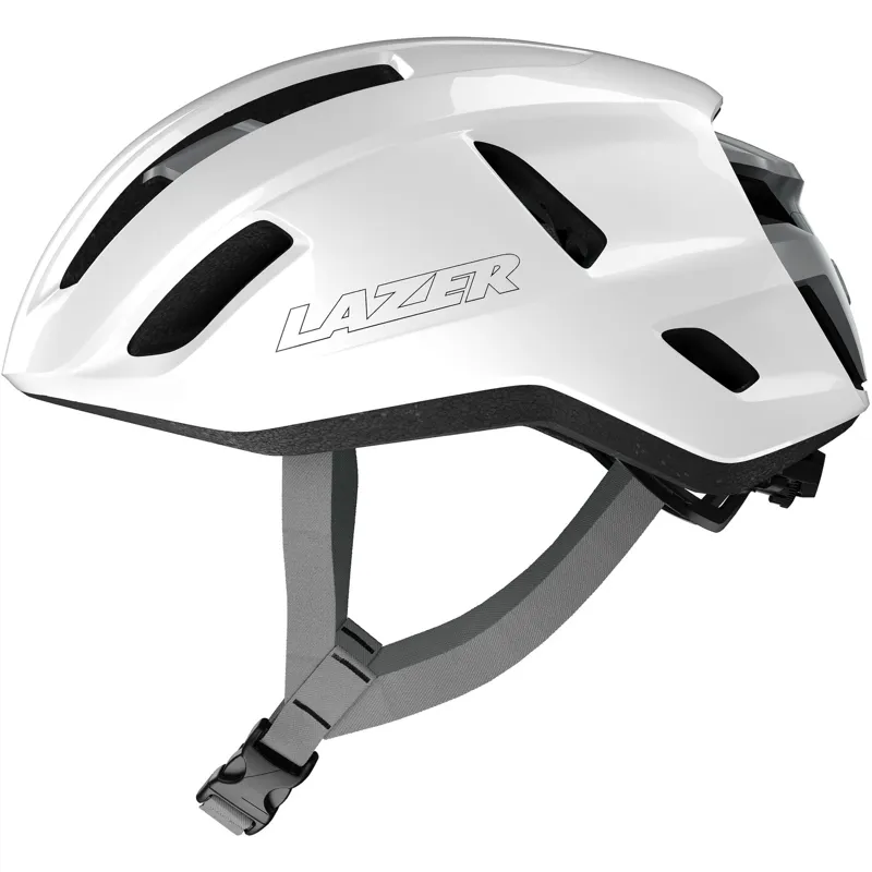 Lazer Sphere KinetiCore Road Helmet - White/Silver-3