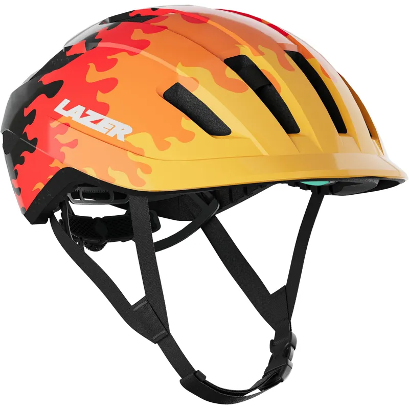 Lazer J1 KinetiCore Youth Helmet - 50-56cm - Red Flames