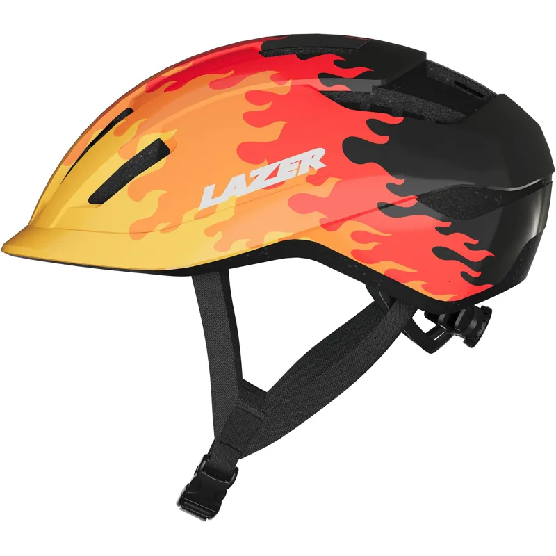 Lazer J1 KinetiCore Youth Helmet - 50-56cm - Red Flames-3