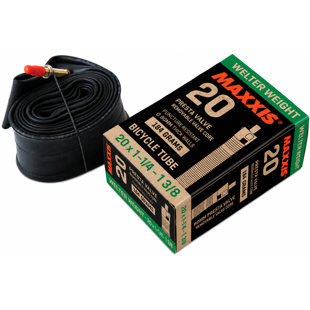 uPRISE Bikes Maxxis Welterweight Tube 20x1-1/4 -1 3/8 inches Innertube - Presta | Price match, 365 day returns, 18-Month Warranty, Finance Available & Free UK Delivery
