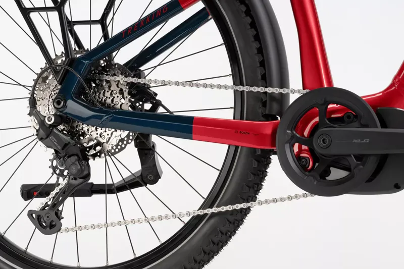 Haibike Trekking 7 Crossbar 2026 Electric Hybrid Bike - Fruity Red-4