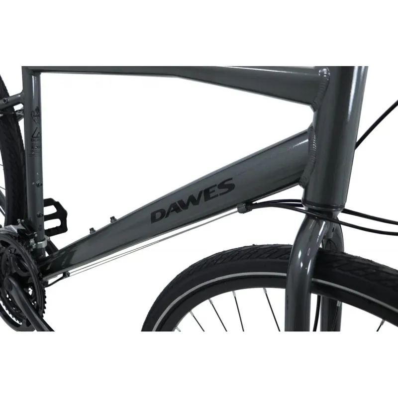 Dawes Discovery 1.0 Cross Bar 2025 Hybrid Bike - Carbon Grey-2