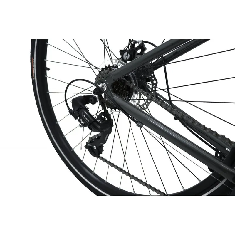 Dawes Discovery 1.0 Low Step 2025 Women's Hybrid Bike - Carbon Grey-4