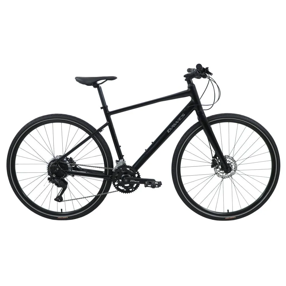uPRISE Bikes Dawes Discovery 3.0 Cross Bar 2025 Hybrid Bike - Black | Price match, 365 day return s, 18-Month Warranty, Finance Available & Free UK Delivery