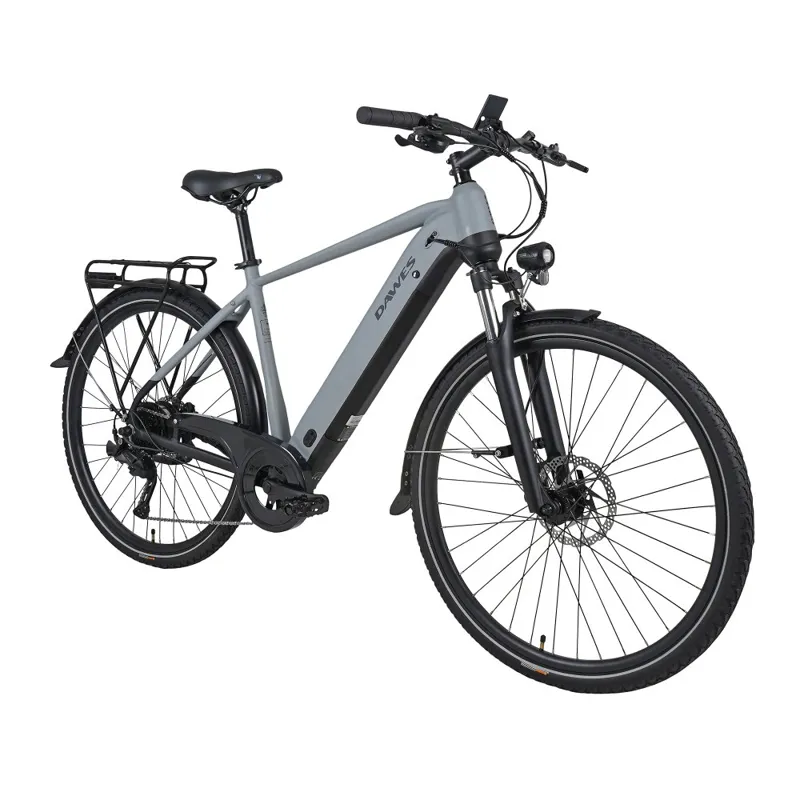 Dawes Spire 2.0 Crossbar 2025 Electric Hybrid Bike - Light Grey/Black-1