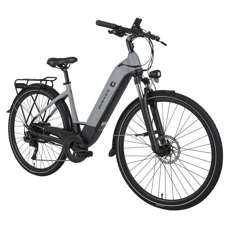 Dawes Spire 2.0 Low Step 2025 Electric Hybrid Bike - Light Grey/Black-1