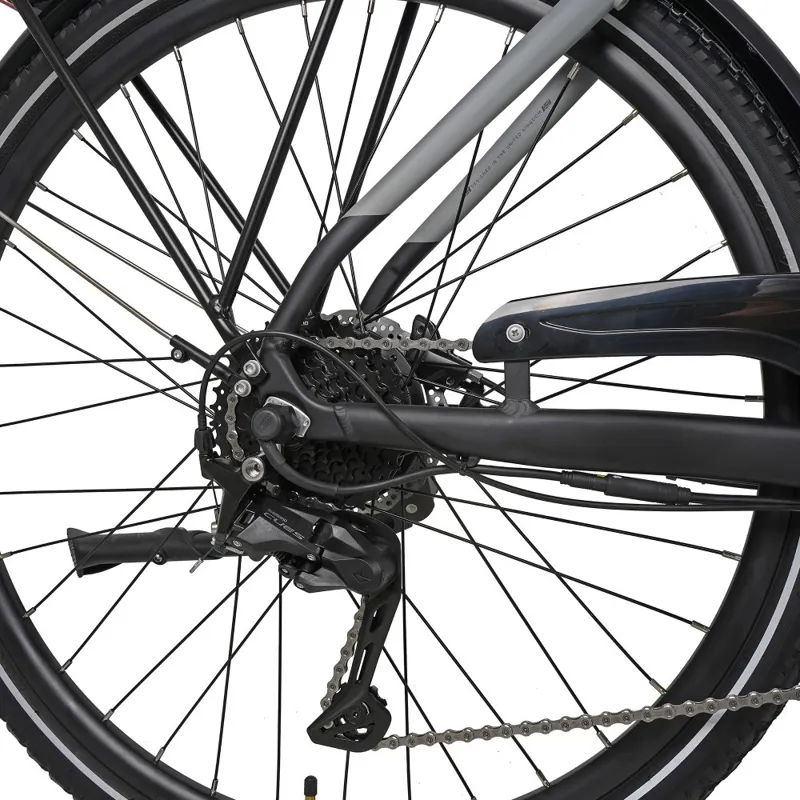 Dawes Spire 2.0 Low Step 2025 Electric Hybrid Bike - Light Grey/Black-4