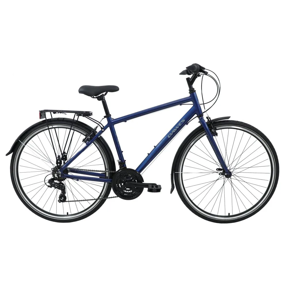 uPRISE Bikes Dawes Venture 2.0 Cross Bar EQ 2025 Hybrid Bike - Dark Blue | Price match, 365 day return s, 18-Month Warranty, Finance Available & Free UK Delivery