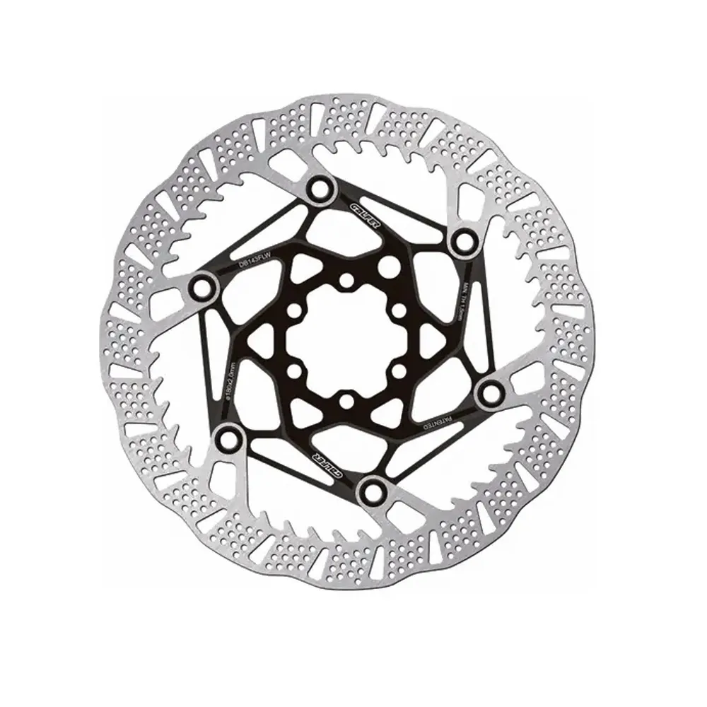 uPRISE Bikes Galfer Shark Evo Bike Disc Rotor - 6 Bolt - 203 x 2.0mm - Black | Price match, 365 day returns, 18-Month Warranty, Finance Available & Free UK Delivery