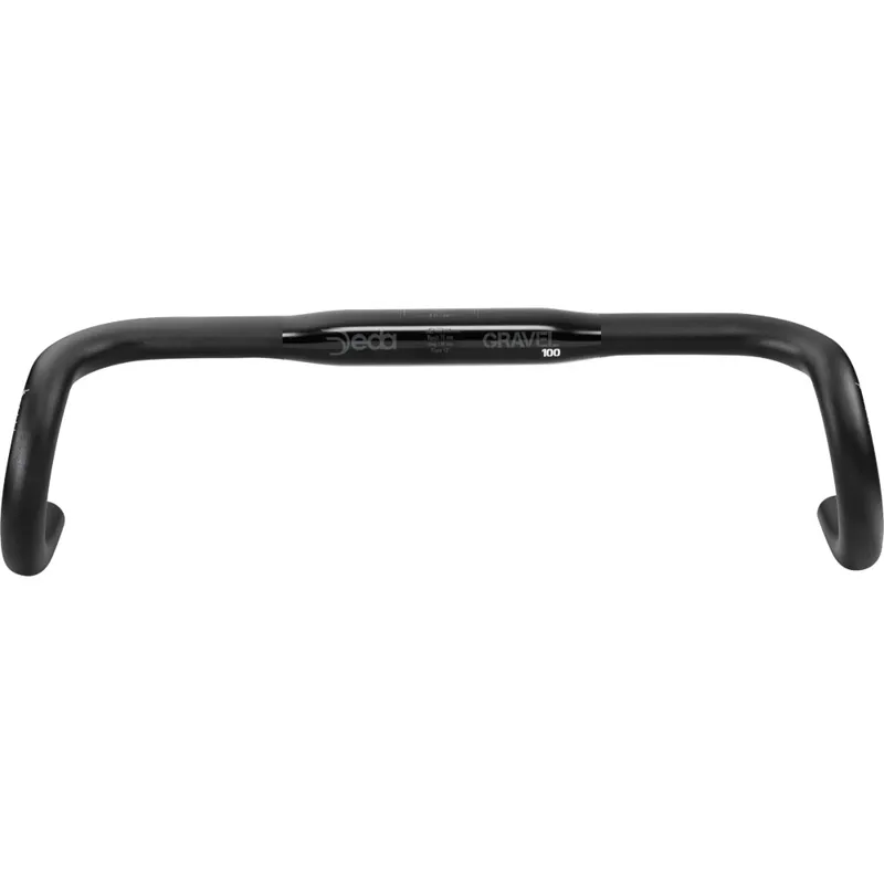 Deda Gravel100 RHM Alloy Handlebars - Black On Black-1