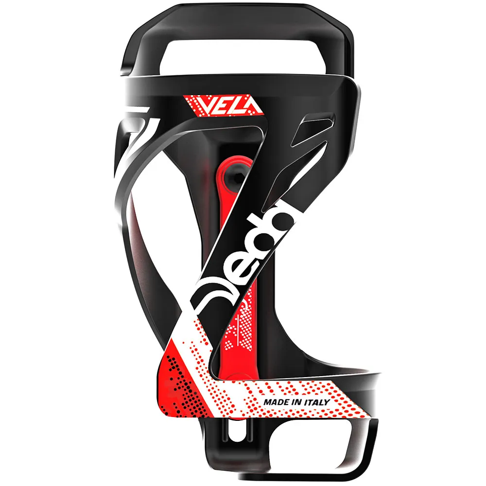 uPRISE Bikes Deda Vela Bottle Cage - Black/Red | Price match, 365 day returns, 18-Month Warranty, Finance Available & Free UK Delivery