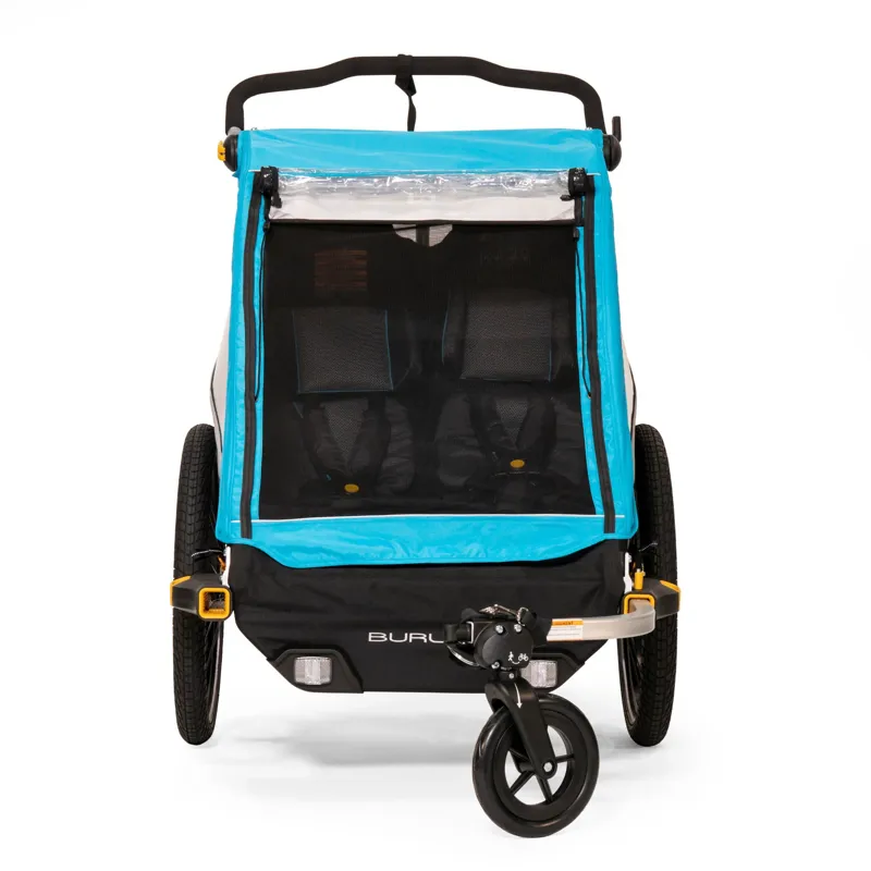 Burley DLite X Child Double Trailer/Stroller - Aqua-1
