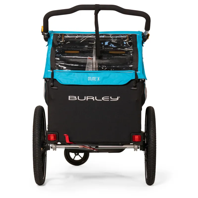 Burley DLite X Child Double Trailer/Stroller - Aqua-7