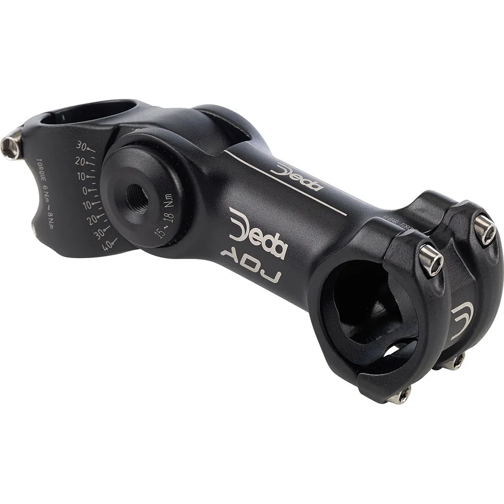 uPRISE Bikes Deda ADJ Adjustable Alloy Stem - Black | Price match, 365 day returns, 18-Month Warranty, Finance Available & Free UK Delivery