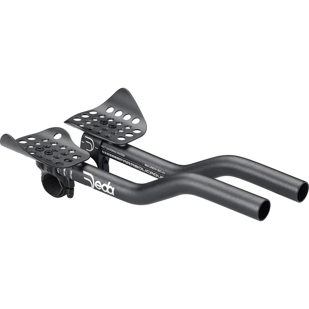uPRISE Bikes Deda Parabolica Due Clip-On Extensions - 31.7mm - Black | Price match, 365 day returns, 18-Month Warranty, Finance Available & Free UK Delivery