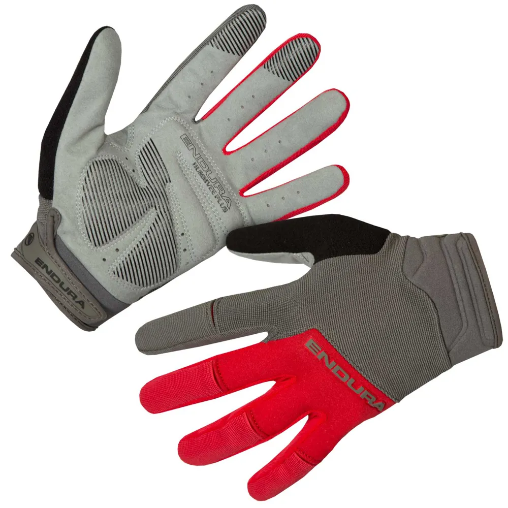 uPRISE Bikes Endura Hummvee Plus II Long Finger Gloves - Red | Price match, 365 day return s, 18-Month Warranty, Finance Available & Free UK Delivery