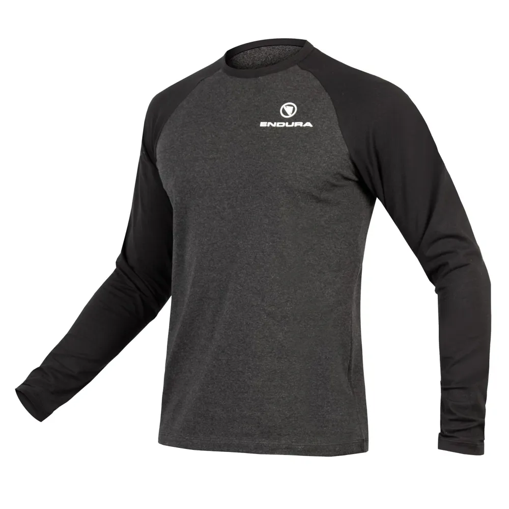 uPRISE Bikes Endura One Clan Raglan Men's Long Sleeve Casual T-shirt - Grey | Price match, 365 day return s, 18-Month Warranty, Finance Available & Free UK Delivery
