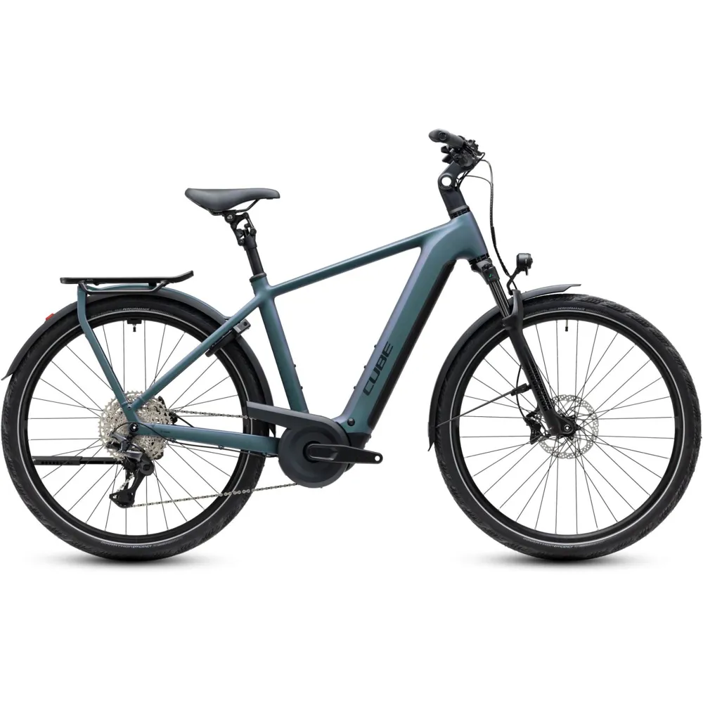 uPRISE Bikes Cube Kathmandu Hybrid Pro 800wh 2027 Electric Hybrid Bike - Smaragdgrey/Black | Price match, 365 day returns, 18-Month Warranty, Finance Available & Free UK Delivery