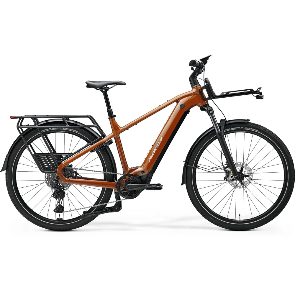 uPRISE Bikes Merida eFloat HD 700 EQ 2026 Electric Hybrid Bike - Fall Leaf Brown | Price match, 365 day return s, 18-Month Warranty, Finance Available & Free UK Delivery