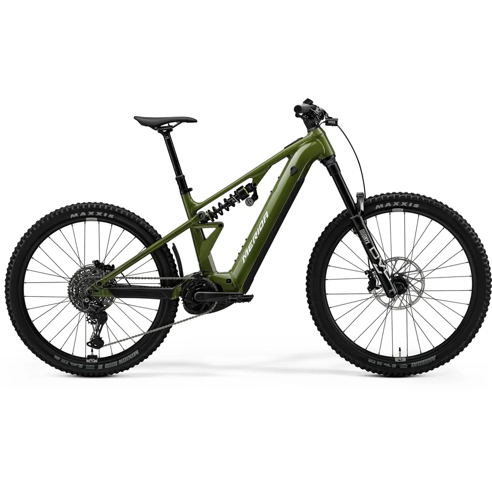 uPRISE Bikes Merida eOne-Eighty FR 600 2026 Electric Full Suspension MTB - Anaconda Green | Price match, 365 day return s, 18-Month Warranty, Finance Available & Free UK Delivery