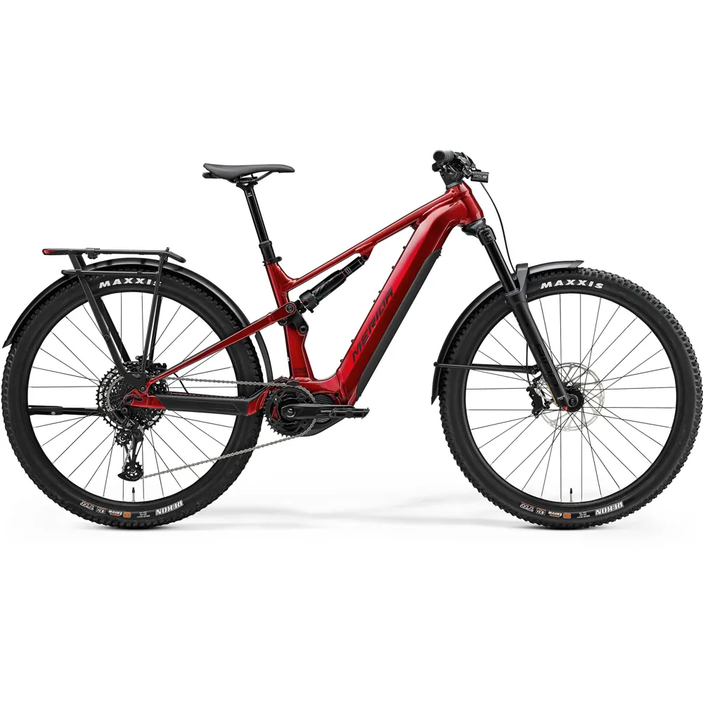 uPRISE Bikes Merida eOne-Forty 675 EQ 2025 Electric Full Suspension MTB - Dark Red | Price match, 365 day return s, 18-Month Warranty, Finance Available & Free UK Delivery