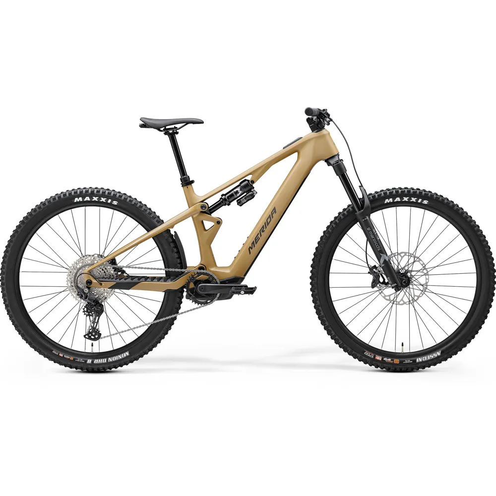 uPRISE Bikes Merida eOne-Sixty SL 6000 2025 Electric Full Suspension MTB - Clay/Gold | Price match, 365 day return s, 18-Month Warranty, Finance Available & Free UK Delivery