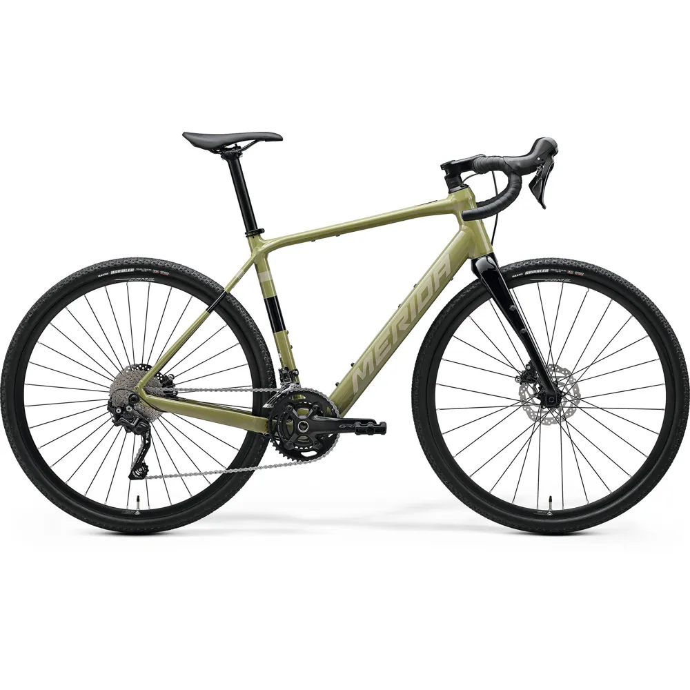 uPRISE Bikes Merida eSilex 400 2025 Electric Gravel Road Bike - Green/Brown | Price match, 365 day return s, 18-Month Warranty, Finance Available & Free UK Delivery