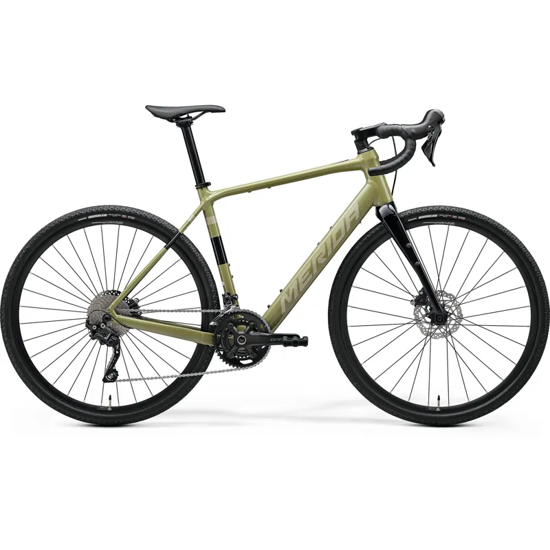 Merida eSilex 400 2026 Electric Gravel Road Bike - Low Key Green