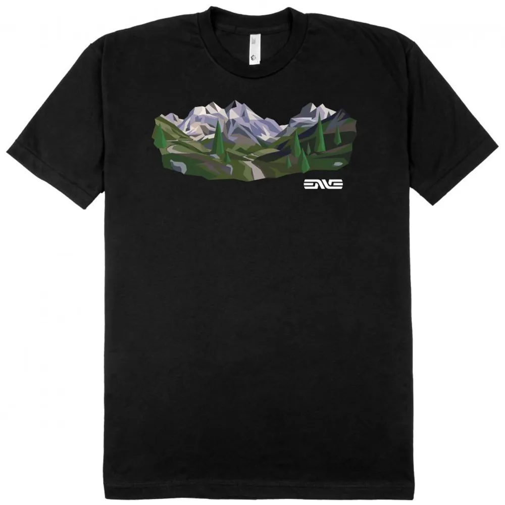 uPRISE Bikes Enve ENVE Mountainscape Short Sleeve Men's T-Shirt - Black | Price match, 365 day return s, 18-Month Warranty, Finance Available & Free UK Delivery