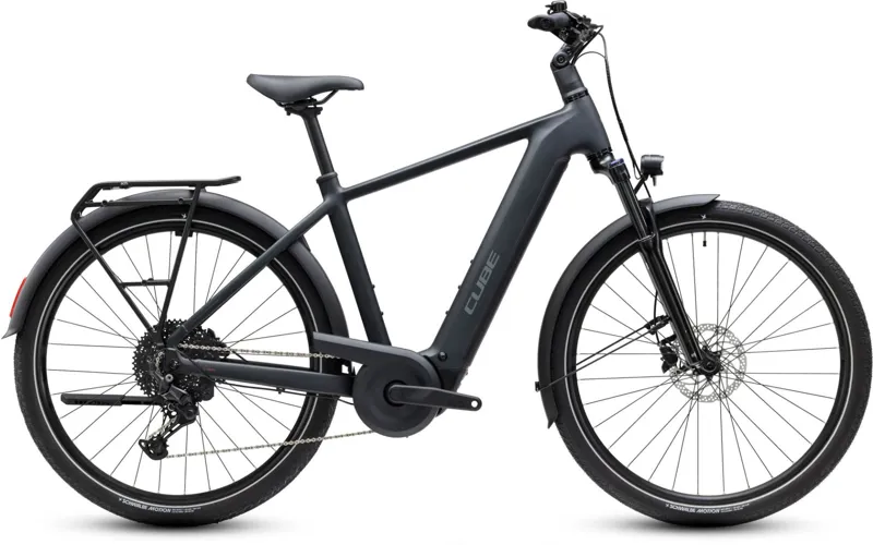 Cube Touring Hybrid One 600wh 2027 Electric Hybrid Bike - Grey/Coolgrey