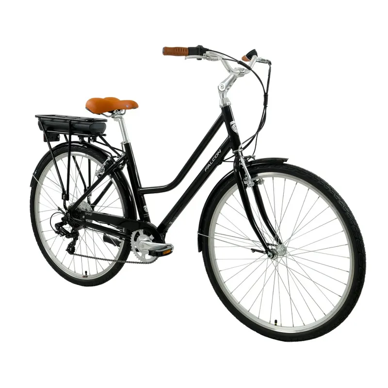 Falcon Heritage Low Step 360wh 2026 Electric Hybrid Bike - Black-1