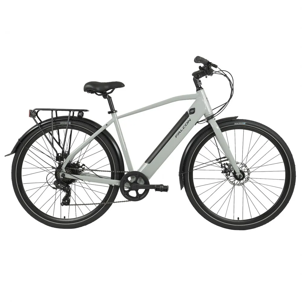 uPRISE Bikes Falcon Liberty Crossbar 2026 Electric Hybrid Bike - Primer Grey | Price match, 365 day returns, 18-Month Warranty, Finance Available & Free UK Delivery