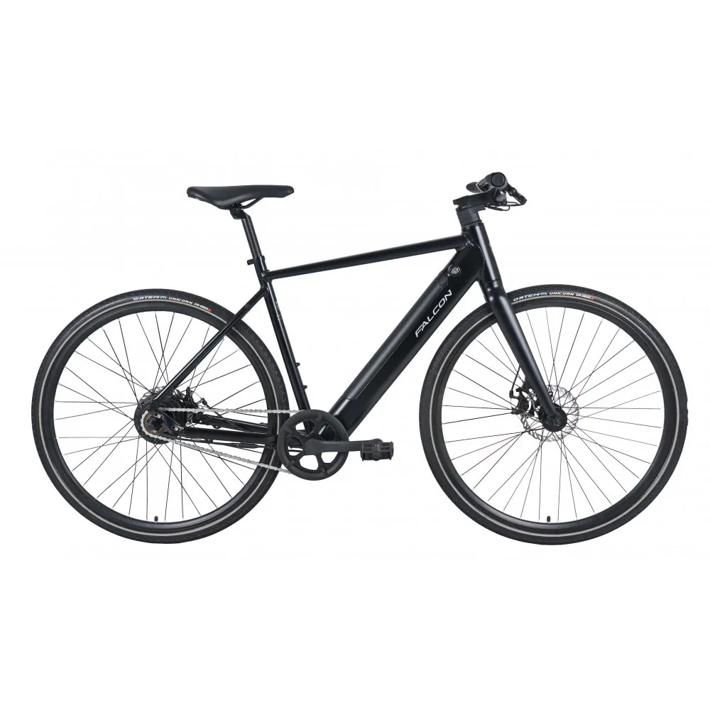 uPRISE Bikes Falcon Zone 2025 Electric Hybrid Bike - Black | Price match, 365 day return s, 18-Month Warranty, Finance Available & Free UK Delivery