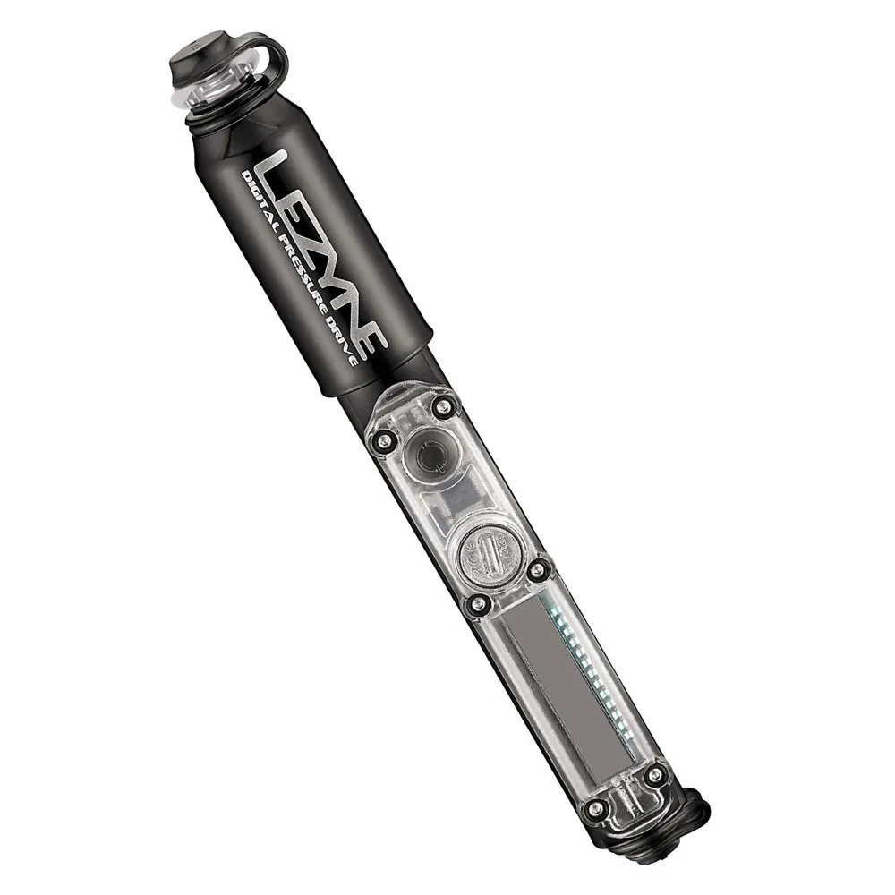 uPRISE Bikes Lezyne Digital Pressure Drive Mini Pump - Black | Price match, 365 day return s, 18-Month Warranty, Finance Available & Free UK Delivery