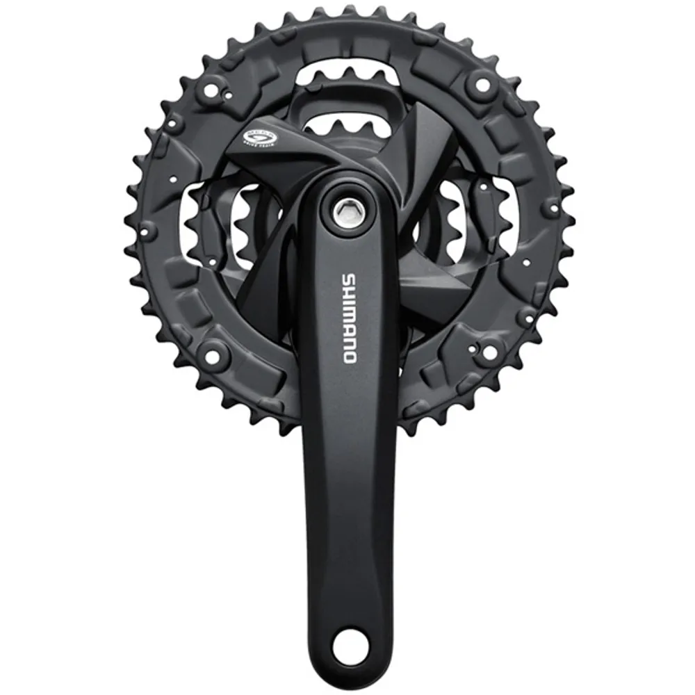 uPRISE Bikes Shimano FC-M371 Chainset Square Taper 48/36/26T - Black | Price match, 365 day return s, 18-Month Warranty, Finance Available & Free UK Delivery