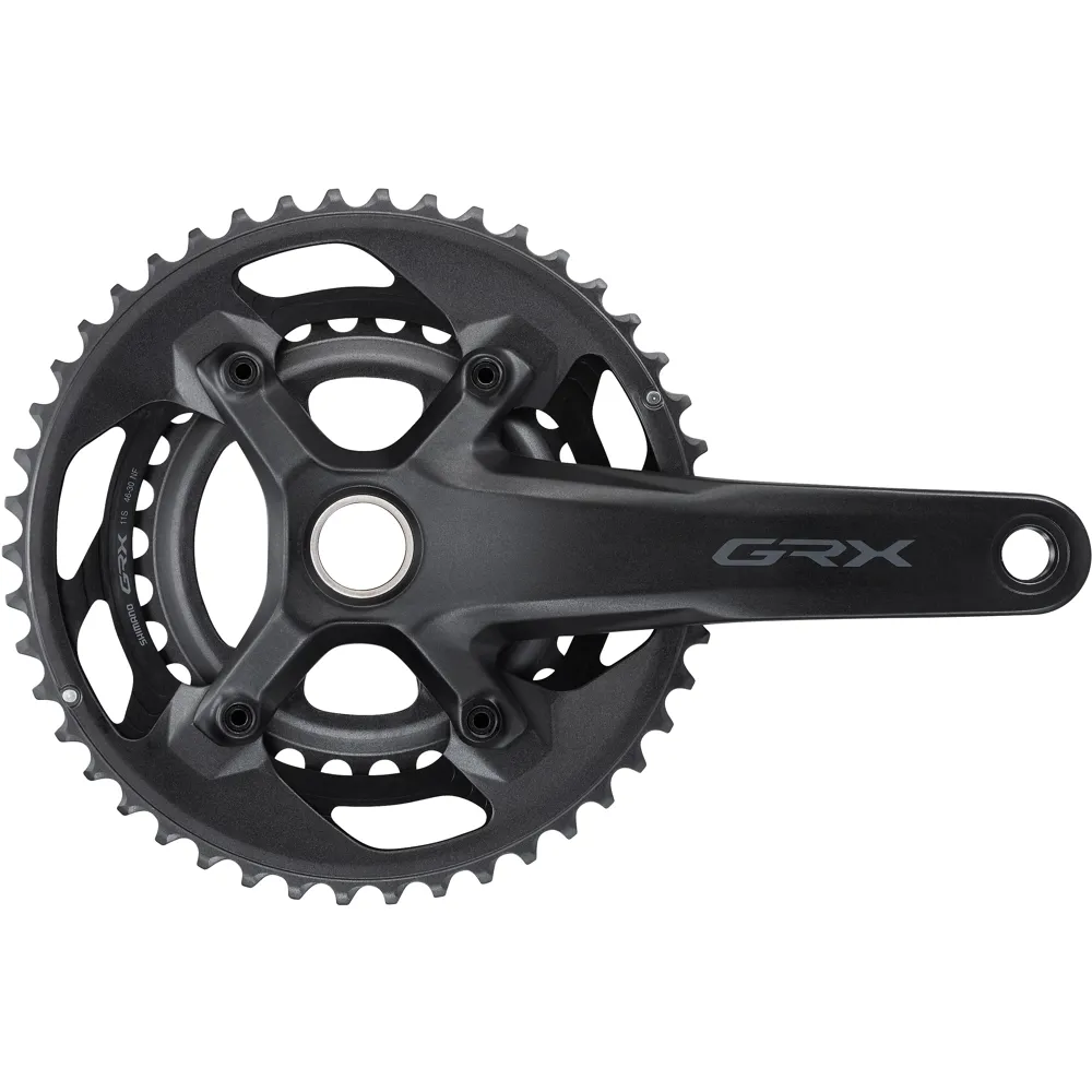 uPRISE Bikes Shimano FC-RX600 GRX 46/30 Double 11spd 2 Piece Design Chainset - Black | Price match, 365 day return s, 18-Month Warranty, Finance Available & Free UK Delivery