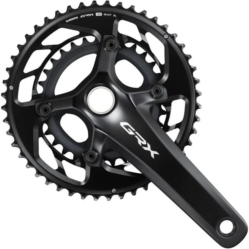 uPRISE Bikes Shimano Grx Shimano FC-RX820 GRX Double 12-Speed Hollowtech II Chainset - Grey | Price match, 365 day returns, 18-Month Warranty, Finance Available & Free UK Delivery