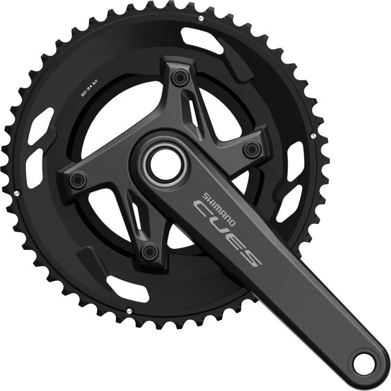 Shimano FC-U6030-2 CUES 9/10 Speed 2 Piece Design Chainset - Black-1