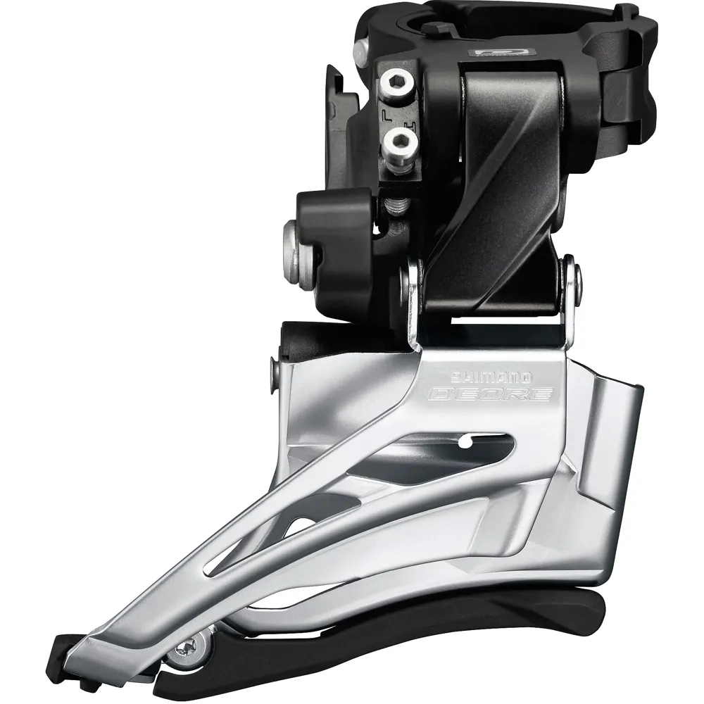 uPRISE Bikes Shimano Deore M6025-H Double High Clamp Down Swing/Pull Front Mech | Price match, 365 day return s, 18-Month Warranty, Finance Available & Free UK Delivery