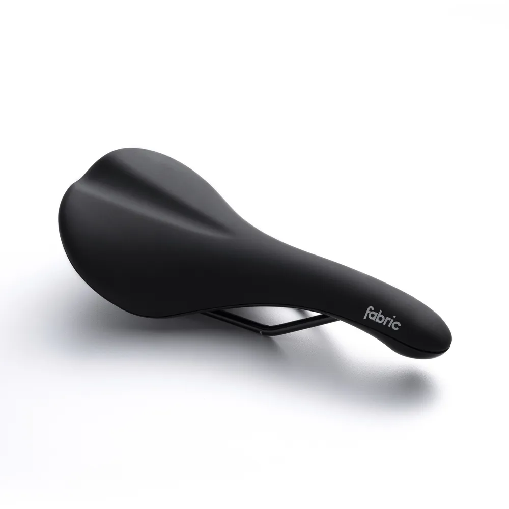 uPRISE Bikes Fabric FSD-13 Scoop Sport Radius Steel Rail Saddle -Black | Price match, 365 day return s, 18-Month Warranty, Finance Available & Free UK Delivery