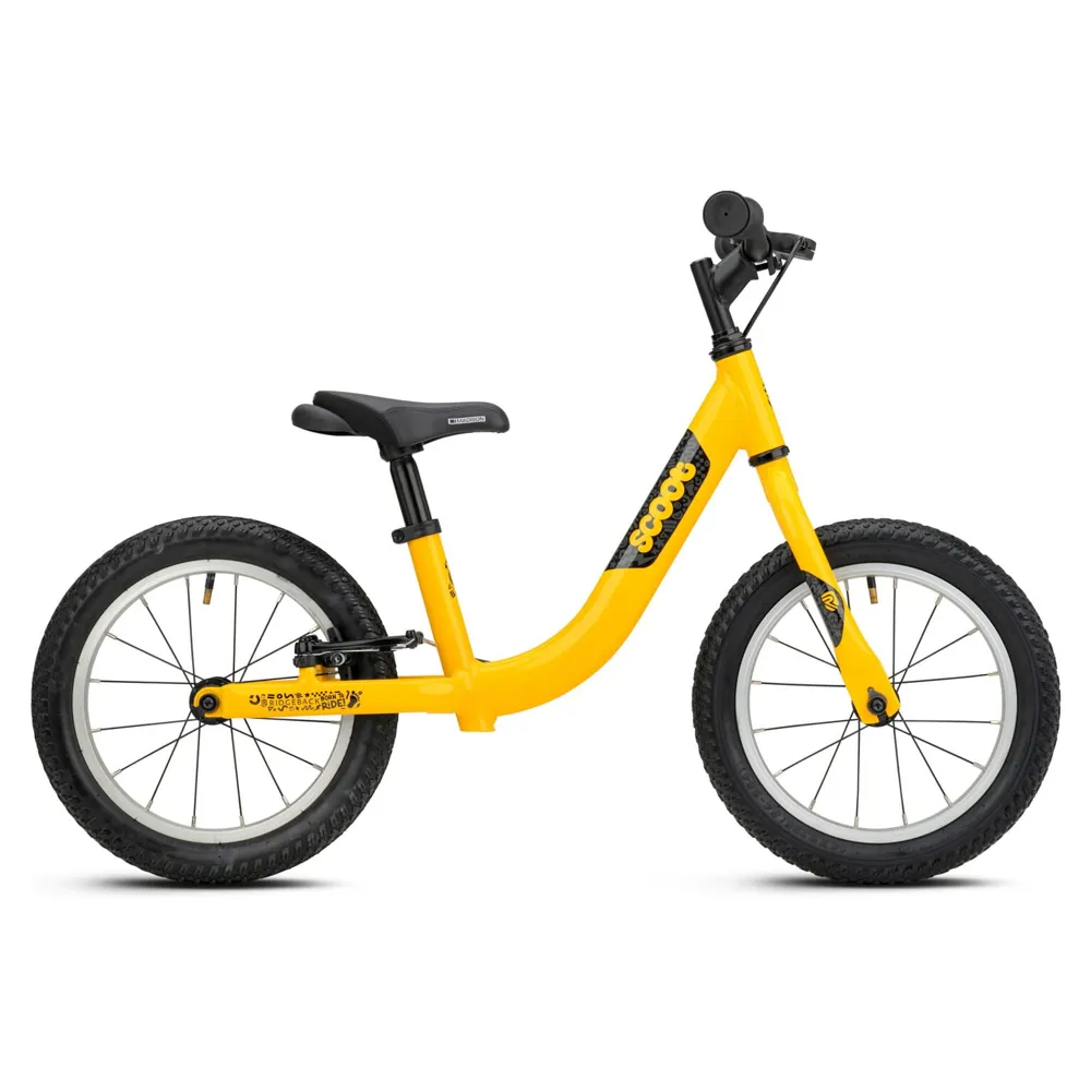 uPRISE Bikes Ridgeback Scoot XL 14w 2026 Kids Balance Bike - Yeehaw Yellow | Price match, 365 day returns, 18-Month Warranty, Finance Available & Free UK Delivery