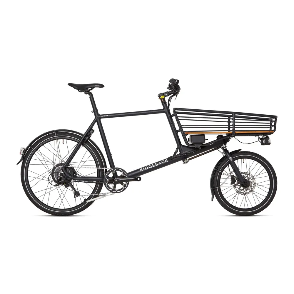 uPRISE Bikes Ridgeback Butcher 2025 Electric Cargo Bike - Black | Price match, 365 day return s, 18-Month Warranty, Finance Available & Free UK Delivery
